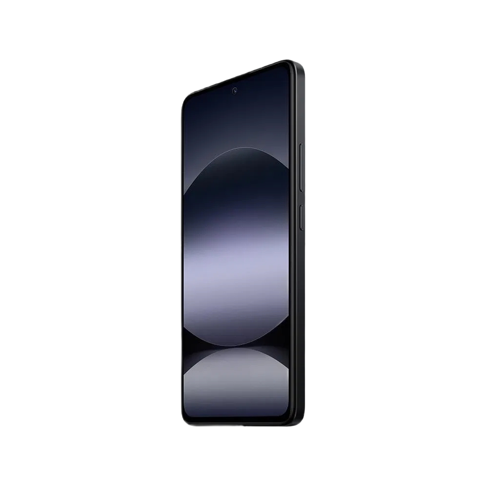 Xiaomi Redmi Note 14 5G siyah akıllı telefon, önden ekran görünümü ve ince çerçeveli tasarım