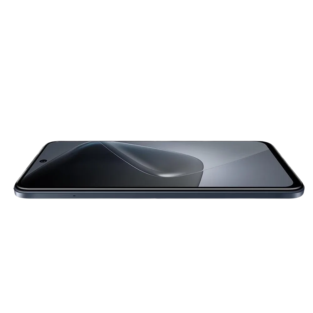Siyah Infinix Hot 50i akıllı telefon, ince çerçeveli ekran ve yan profilden tasarım detaylarıyla görünüm
