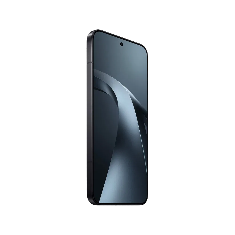 Siyah Xiaomi 17T Pro akıllı telefon, ince çerçeveli ekranı ve önden görünümüyle sade tasarım sunuyor