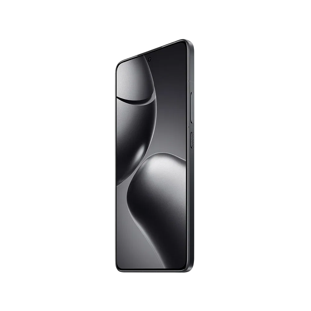Xiaomi 14T Pro siyah akıllı telefon, ince çerçeveli ekran ve yan tuş detaylı önden görünüm