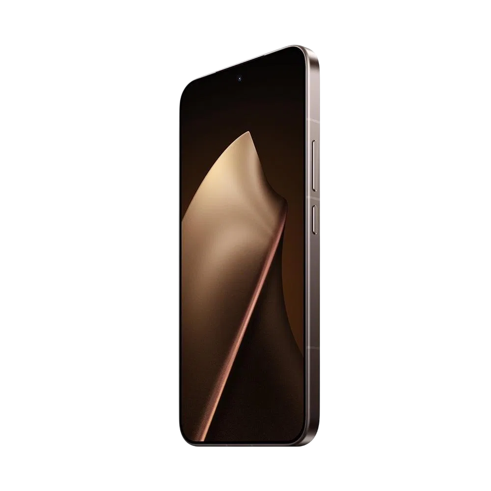 Xiaomi 15T Pro altın renk akıllı telefon, ince çerçeveli ekran ve yan tuş detaylarıyla yandan görünüm