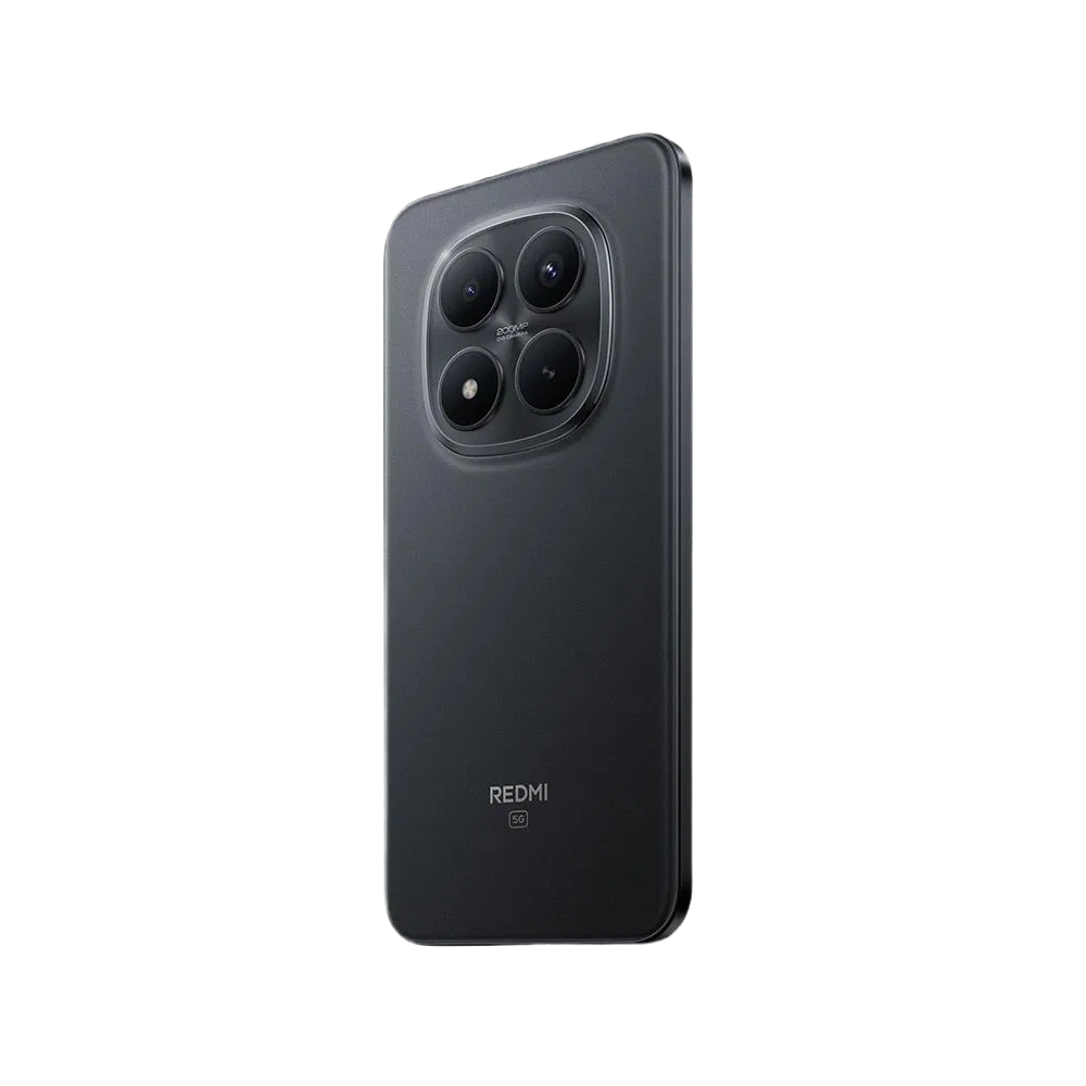 Xiaomi Redmi Note 15 Pro Plus 5G siyah akıllı telefon, arka yüz ve üçlü kamera modülü görünümü