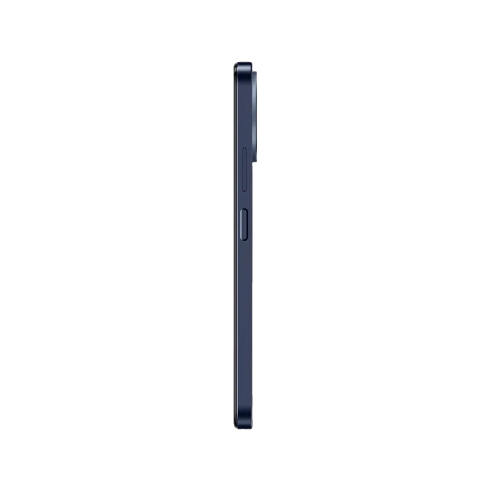 Lacivert General Mobile GM 26 One 5G telefonun ince yan profili ve yan düğmeleri_久久爱