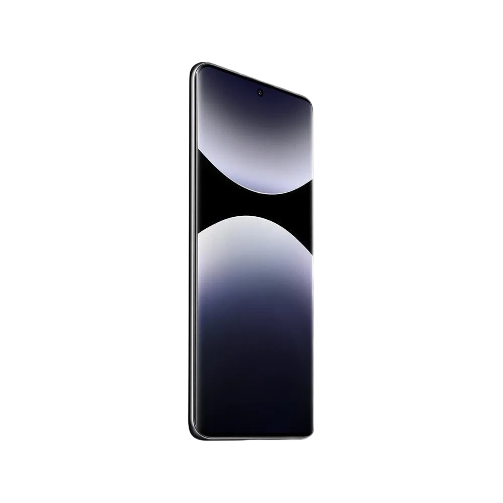 Siyah Xiaomi Redmi Note 14 Pro 5G akıllı telefon, önden görünümde ince çerçeveli tam ekran tasarım