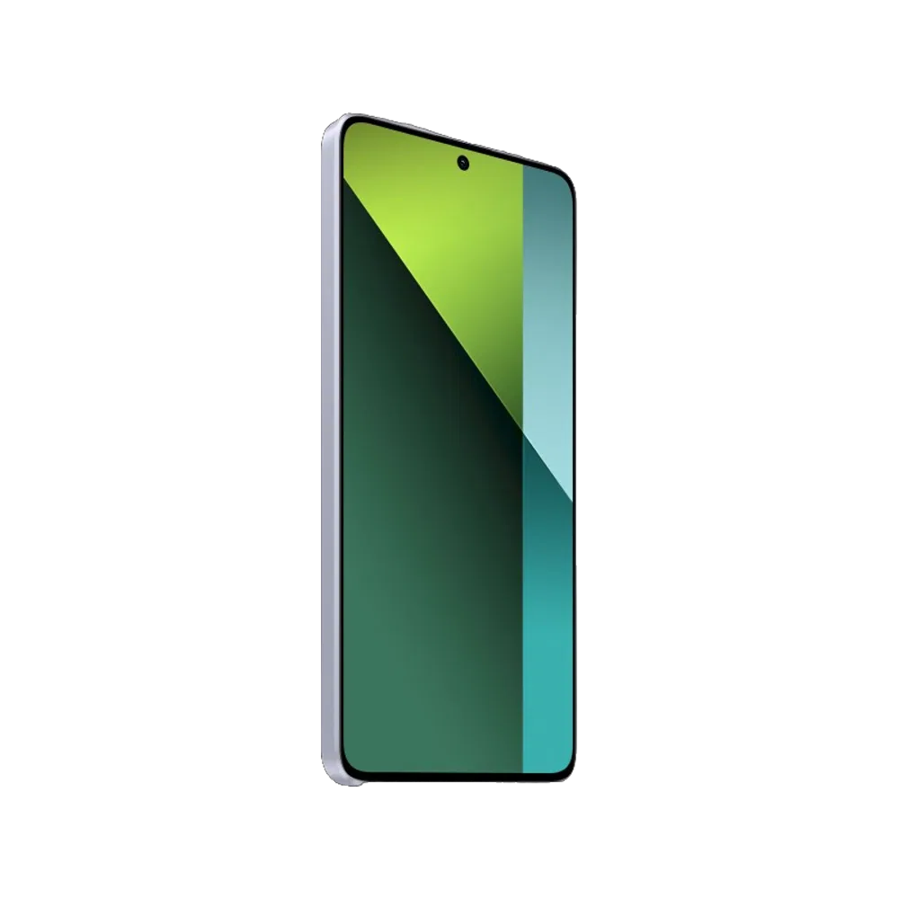 Xiaomi Redmi Note 13 Pro 5G siyah akıllı telefon, yeşil tonlu ekranıyla önden görünür halde.