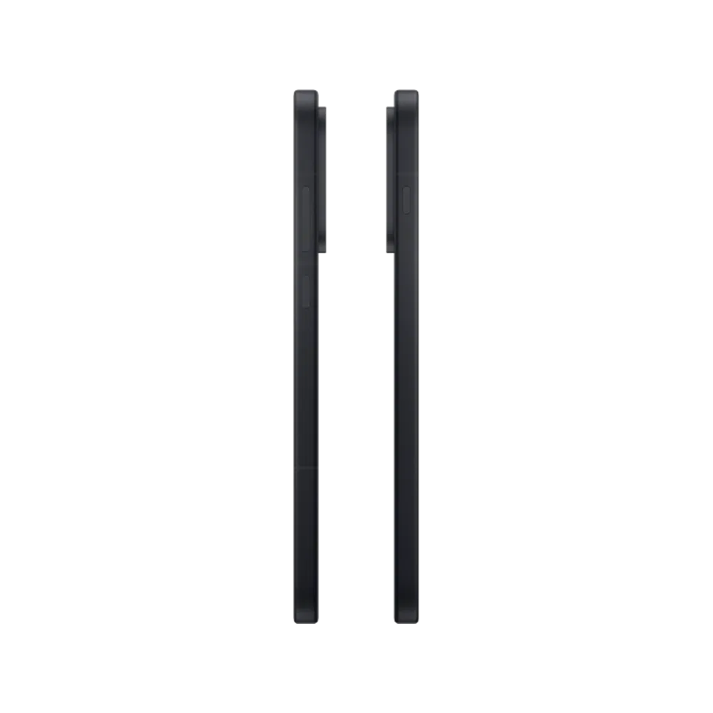 Siyah OnePlus 15 akıllı telefonun ince yan profili ve çıkıntılı kamera modülü detaylı görünümü