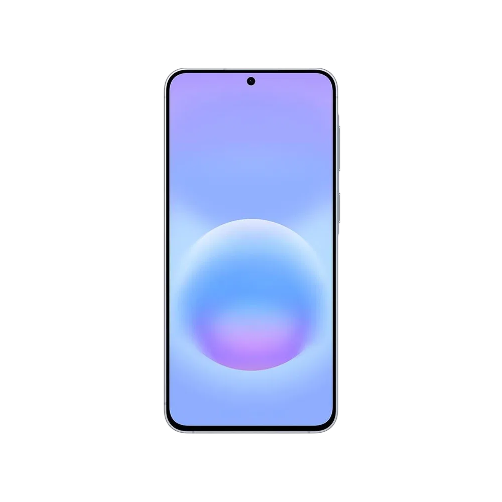 Samsung Galaxy A57 5G akıllı telefon, Buz Mavisi renk seçeneğiyle önden görünüm
