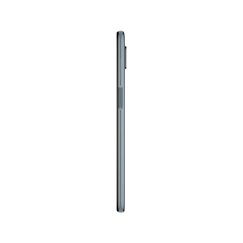 Xiaomi Redmi Note 9 Pro siyah akıllı telefonun yandan görünümü, ince gövde ve yan tuş detayları