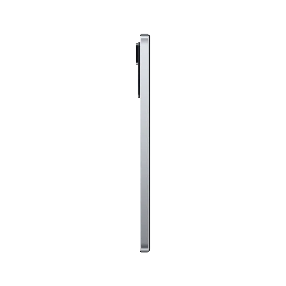Xiaomi Redmi Note 11 Pro 5G beyaz akıllı telefonun yan profilden görünümü, ince çerçeveli tasarım