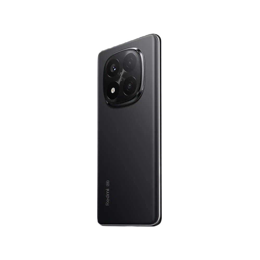 Xiaomi Redmi Note 14 Pro Plus siyah akıllı telefon, arkadan görünüm, büyük kamera modülü ve mat gövde tasarımı