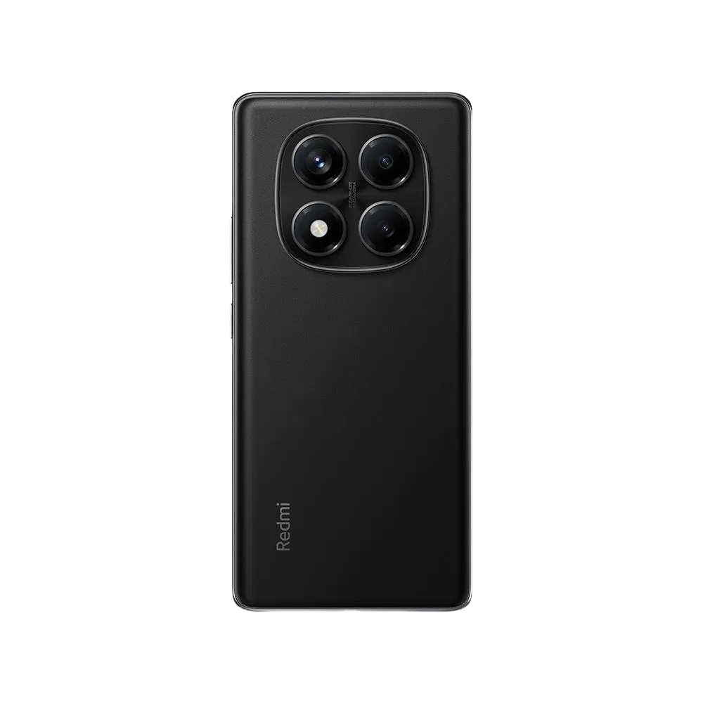 Xiaomi Redmi Note 14 Pro siyah akıllı telefon, arka yüz ve dört kameralı modül detaylı görünüm