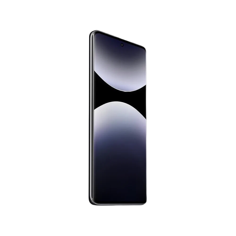 Siyah Xiaomi Redmi Note 14 Pro Plus akıllı telefonun önden görünümü, ince çerçeveli ekran tasarımı