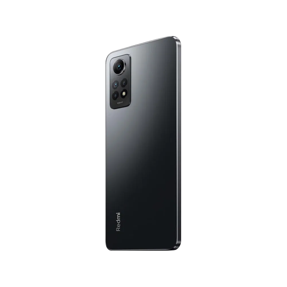 Xiaomi Redmi Note 12 Pro 4G siyah akıllı telefon, arka yüz ve çoklu kamera modülü detaylı görünüm