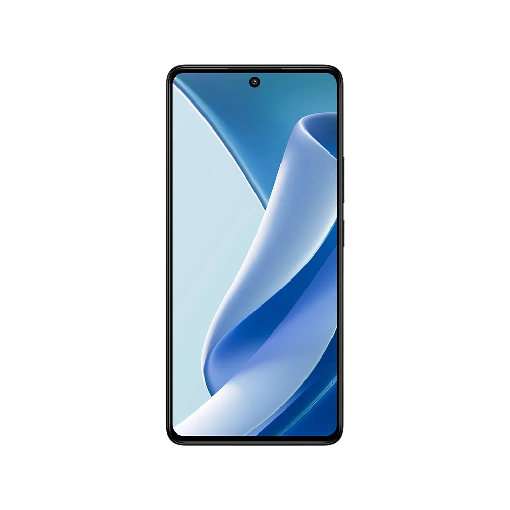 General Mobile GM 26 Pro 5G siyah akıllı telefon, önden görünüm, ince çerçeveli geniş ekran tasarımı
