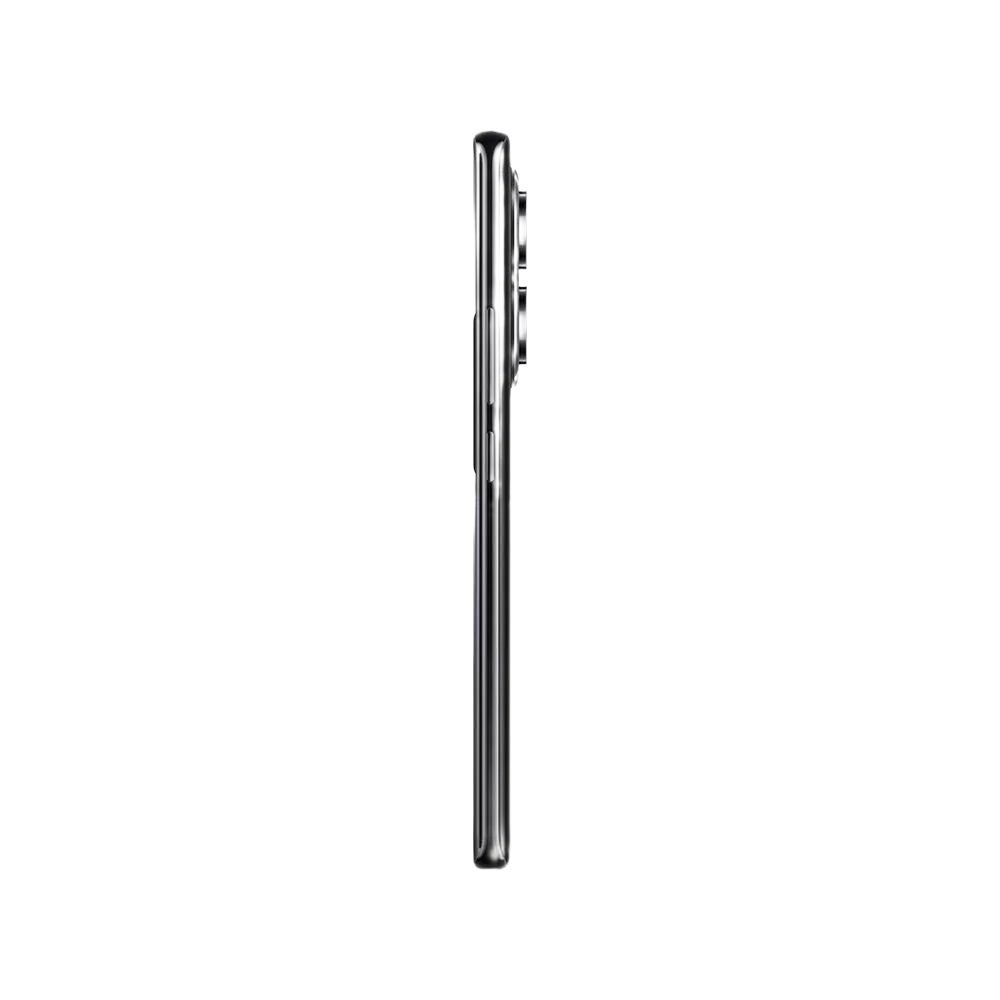 Xiaomi Redmi Note 14 Pro siyah akıllı telefonun yan profili, ince gövde ve kamera çıkıntısı detaylı görünüyor