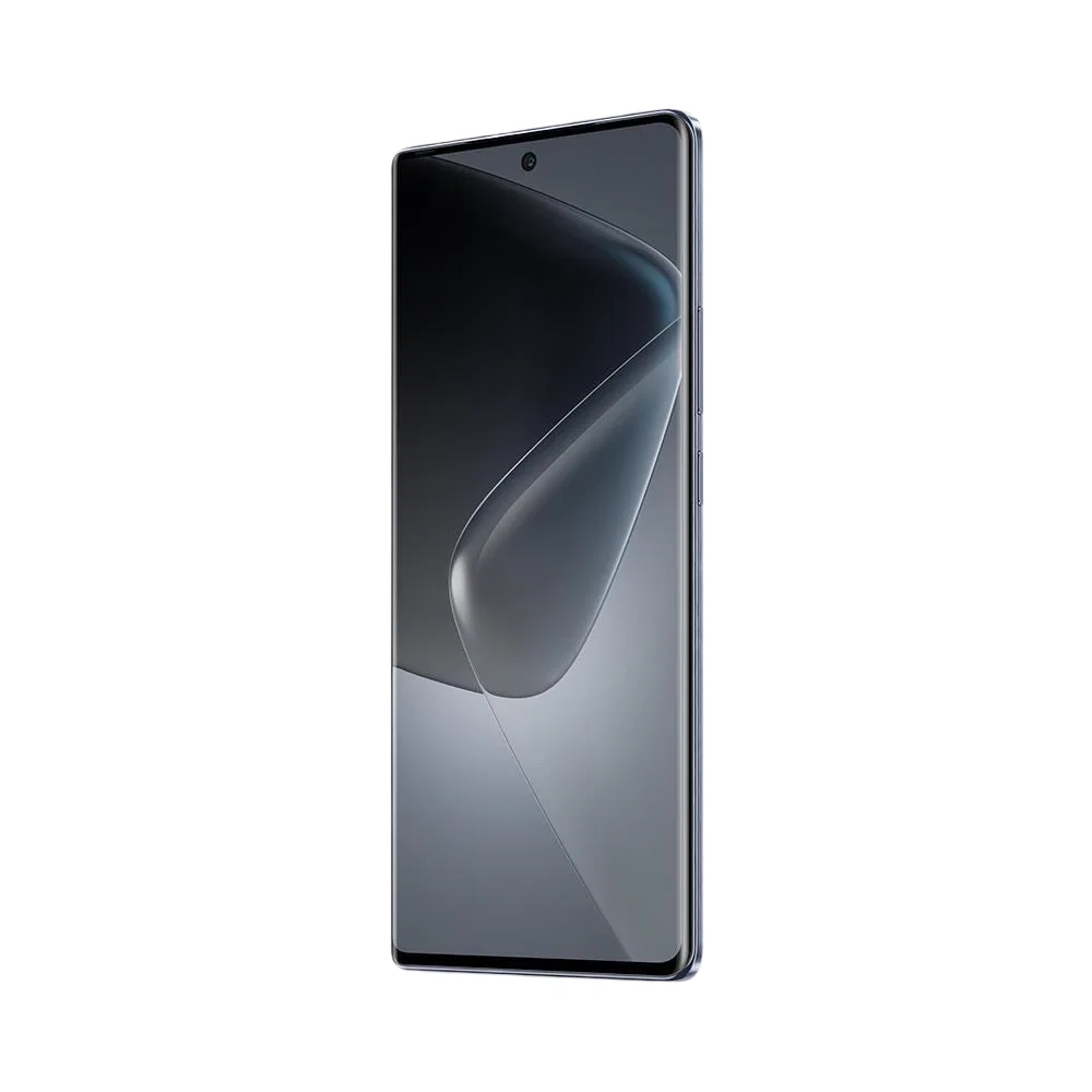 Siyah Infinix Hot 50 Pro Plus akıllı telefon, ince çerçeveli ekran ve ön kamera deliği tasarımıyla önden görünüm