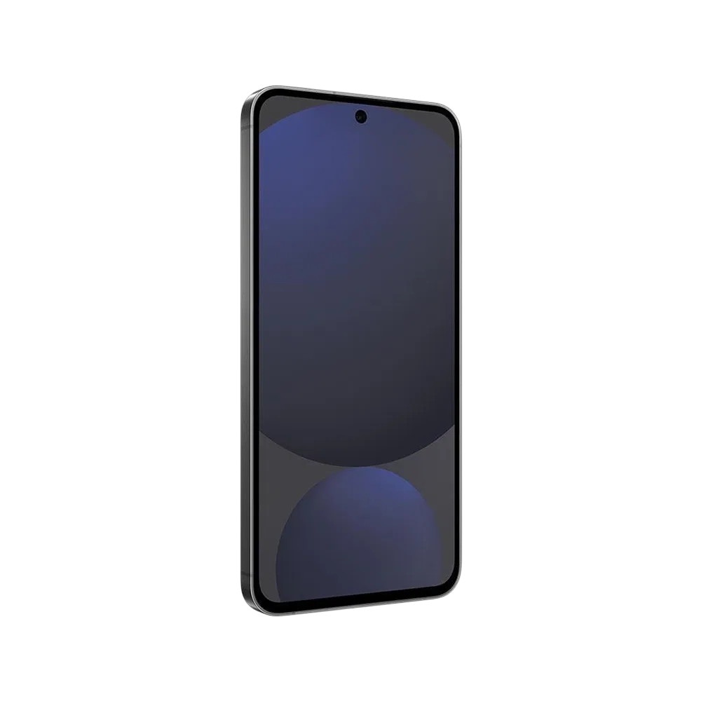 Samsung Galaxy S24 FE siyah akıllı telefon, önden ekran görünümü ve ince çerçeveli tasarım